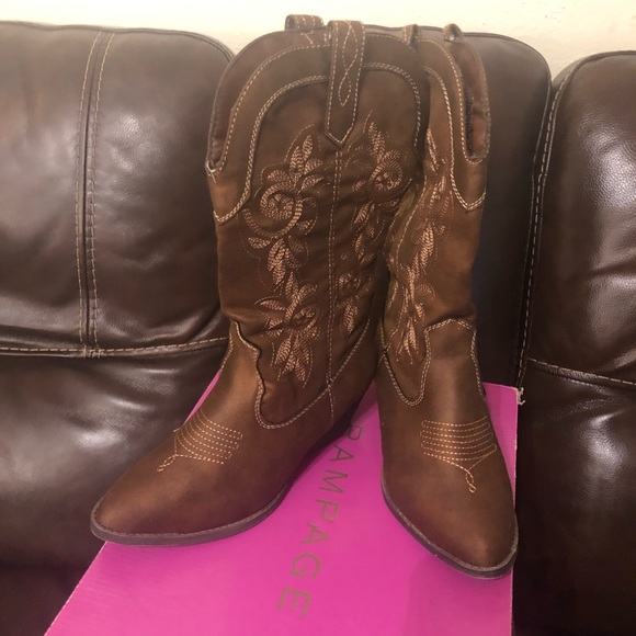 Rampage boots size 9 whiskey fabric color - Picture 2 of 5